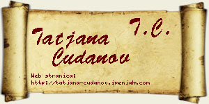 Tatjana Čudanov vizit kartica